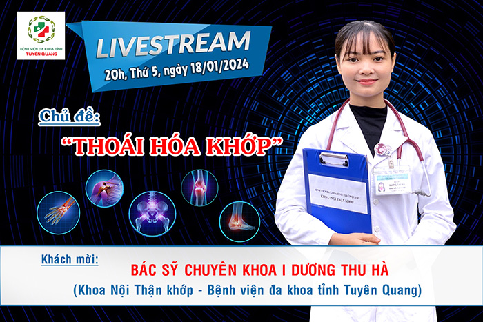 Kính mời Quý vị và các bạn cùng đón xem Livestream Bác sĩ tư vấn sức khỏe, với chủ đề: 