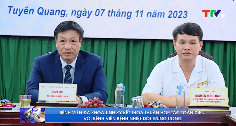 Bệnh viện Đa khoa tỉnh Tuyên Quang ký thỏa thuận hợp tác toàn diện với Bệnh viện Nhiệt đới Trung ương