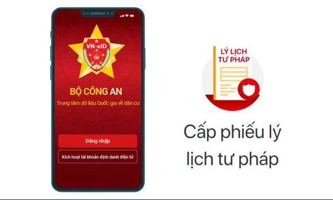 Hướng dẫn đăng ký cấp phiếu lý lịch tư pháp trên VNeID