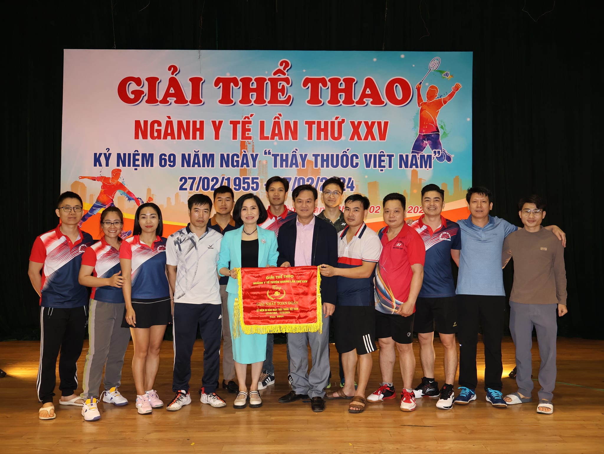 Bệnh viện đa khoa tỉnh Tuyên Quang đạt giải Nhất toàn đoàn tại Giải thể thao ngành Y tế