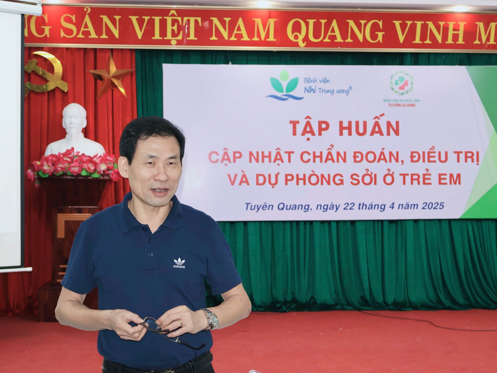 TẬP HUẤN: PHỔ BIẾN KIẾN THỨC NÂNG CAO NĂNG LỰC VỀ CẬP NHẬT CHẨN ĐOÁN, ĐIỀU TRỊ VÀ DỰ PHÒNG SỞI Ở TRẺ EM.